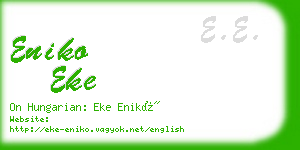 eniko eke business card